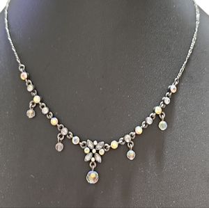 14" Vintage IceBox Stone Chain Necklace